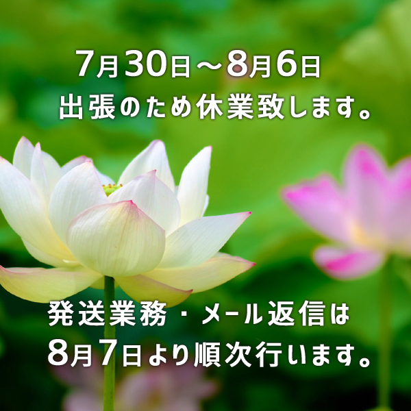休業のお知らせ